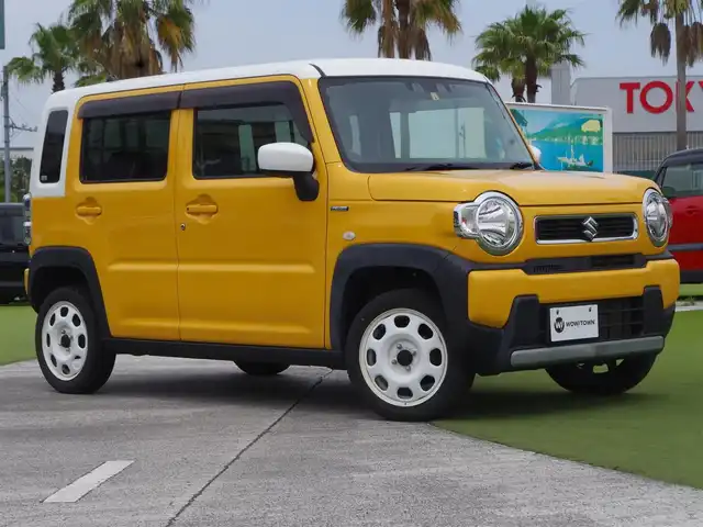 スズキ ハスラー HYBRID G 千葉県 2020(令2)年 6.3万km アクティブイエロー/ホワイト2トーンルーフ ワンオーナー/デュアルカメラブレーキサポート/アイドリングストップ/社外SDナビ/地デジTV/【DVD/CD再生機能　Bluetooth接続】/バックカメラ/ステアリングスイッチ/運転席シートヒーター/ETC/コーナーセンサー/サイド/カーテンエアバッグ/携帯リモコン