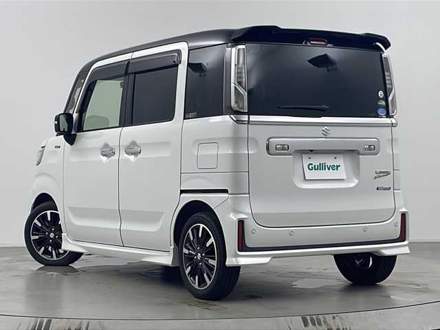 スズキ スペーシア カスタム HYBRID XS ターボ 埼玉県 2020(令2)年 4.9万km ピュアホワイトパール/ブラック2トーン 純正メモリナビ/　AM/FM/CD/DVD/BT/フルセグTV　/全方位カメラ　/シートヒーター　/ＥＴＣ　/衝突軽減システム　/クルーズコントロール　/両側パワースライドドア　/コーナーセンサー　/レーンキープアシスト　/パドルシフト　/純正１５インチアルミホイール/オートライト/純正フロアマット/ドアバイザー