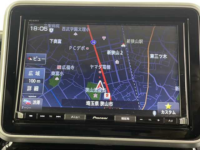 スズキ スペーシア カスタム HYBRID XS ターボ 埼玉県 2020(令2)年 4.9万km ピュアホワイトパール/ブラック2トーン 純正メモリナビ/　AM/FM/CD/DVD/BT/フルセグTV　/全方位カメラ　/シートヒーター　/ＥＴＣ　/衝突軽減システム　/クルーズコントロール　/両側パワースライドドア　/コーナーセンサー　/レーンキープアシスト　/パドルシフト　/純正１５インチアルミホイール/オートライト/純正フロアマット/ドアバイザー