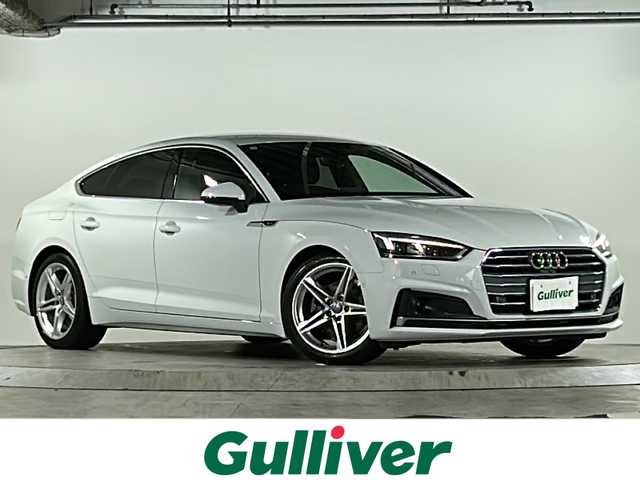 アウディ Ａ５ SB 40TFSIスポーツ 広島県 2019(令1)年 1.9万km 白 禁煙車/Sラインスポーツパッケージ/純正ナビ（Bluetooth/SD/CD/DVD/AUX/CarPlay/フルセグTV)/アランドビューカメラ/前方ドライブレコーダー/ビルドインETC/パワーシート/メモリーシート/シートヒーター/ハーフレザーシート/アダプティブクルーズコントロール/ブラインドスポットモニター/レーンキープアシスト/横滑り防止装置/LEDヘッドライト/純正18インチアルミホイール/純正フロアマット/パーキングアシスト/保証書/取扱説明書