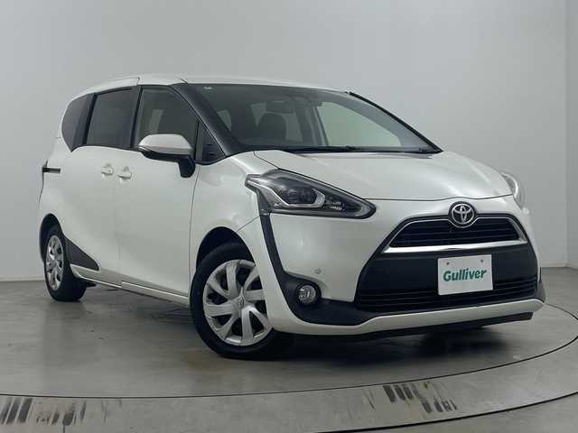 トヨタ シエンタ G クエロ 埼玉県 2018(平30)年 4.2万km ホワイトパールクリスタルシャイン 純正後席モニター/純正ナビ/　(Bluetooth/CD/DVD/FM/AM)/フルセグテレビ/バックカメラ/ビルトインETC/前方ドライブレコーダー/運転席・助手席シートヒーター/両側パワースライドドア/ハーフレザーシート/衝突被害軽減ブレーキ/車線逸脱警報/クリアランスソナー/オートハイビーム/オートLEDライト/純正フロアマット/純正15インチアルミホイール