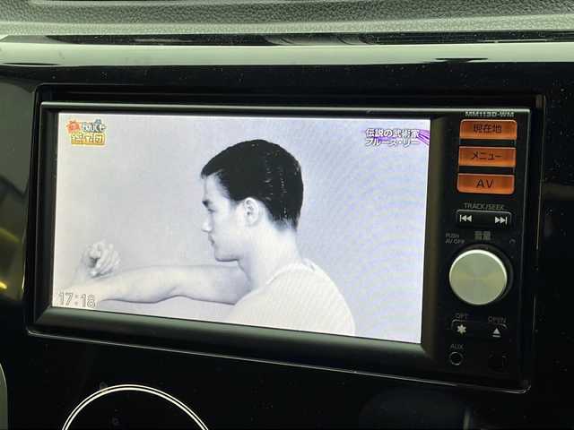 三菱 ｅＫカスタム G 新潟県 2013(平25)年 6万km パープリッシュネイビーパール 純正ナビ/バックカメラ/スペアキー/純正アルミホイール/冬用タイヤ積載/ドアバイザー/電格ミラー
