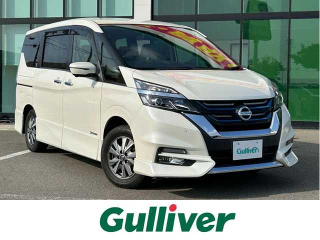 日産 セレナ e－パワー ハイウェイスター V 和歌山県 2018(平30)年 2.9万km ブリリアントホワイトパール 純正ナビ/（BT/CD/DVD/AM/FM）/全方位カメラ/プロパイロット/衝突被害軽減ブレーキ/レーンキープアシスト/前後コーナーセンサー/横滑り防止/フリップダウンモニター/両側パワースライド/ハンズフリーオートスライド（助手席側）/前後ドライブレコーダー/ビルトインETC/前席シートヒーター/ステアリングヒーター/ステアリングリモコン/LEDヘッドライト/フォグランプ/プッシュスタート