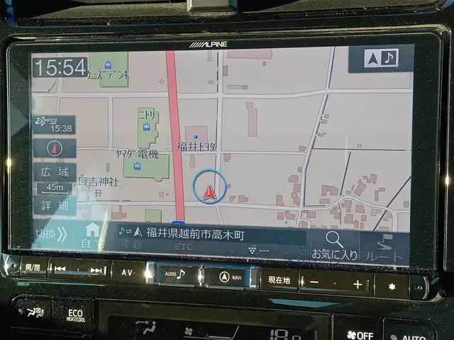 トヨタ プリウス S ツーリングセレクション 福井県 2019(令1)年 4.3万km ホワイトパールクリスタルシャイン アルパインビックX９型メモリナビ（X9Z）/　(フルセグTV/BT/CD/Carplay/HDMI)/黒合皮シート/前席シートヒーター/バックカメラ/前後コーナーセンサー/ACC/社外ドライブレコーダー（前）/純正17インチAW/横滑り防止/トヨタセーフティセンス/　・衝突軽減ブレーキ/　・レーンキープアシスト/　・オートライト/　・オートハイビーム/　・踏み間違い防止/LEDヘッドライト/ISOFIX/ステアスイッチ/チルトステアリング/シートリフター/ウインカーミラー/ドアバイザー/フロアマット/スマートキー