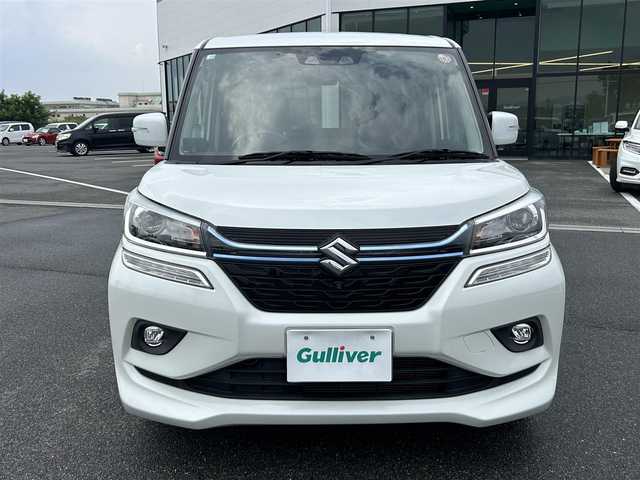 スズキ ソリオ バンディット HV SV 奈良県 2018(平30)年 4.2万km ピュアホワイトP 純正ナビ　/フルセグ　/DVD　/Bluetooth　/全方位カメラ　/USB入力端子　/ドライブレコーダー　/追従型クルーズコントロール/パドルシフト/両側パワースライドドア/ウォークスルー　/前席シートヒーター　/純正フロアマット　/純正アルミホイール/オートLEDライト/衝突被害軽減ブレーキ　/車線逸脱警報/横滑り防止装置/W+サイド+カーテンエアバッグ/スペアキー1本