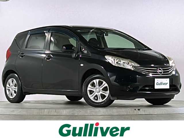 日産 ノート X DIG－S 広島県 2013(平25)年 2.7万km スーパーブラック 禁煙/純正ナビ/CD/DVD/DTV/Bluetooth/バックカメラ/アイドリングストップ/スマートキー/プッシュスタート/純正フロアマット/純正ドアバイザー/電動格納ミラー/ETC/ヘッドライトレベライザー