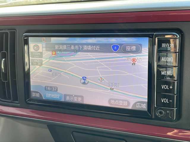 トヨタ パッソ モーダ　S 新潟県 2016(平28)年 3万km ファイアークォーツレッドM 4WD/純正メモリーナビ/ワンセグ/Bluetooth接続/バックカメラ/スマートアシストII/・衝突回避支援ブレーキ機能/・衝突警報機能/・車線逸脱警報機能/・誤発進抑制制御機能/・先行車発進お知らせ機能/アイドリングストップ/ＥＴＣ/ドライブレコーダー/ドアバイザー/ＬＥＤヘッドライト/スマートキー
