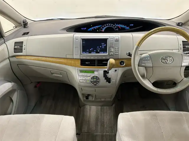 トヨタ エスティマ アエラス Gエディション NAVI 道央・札幌 2006(平18)年 16.5万km ホワイトパールクリスタルシャイン ・純正ナビ（DVD&CD&MD）/・ドアバイザー/・ウインカーミラー/・オートライト/・積込社外AW付き冬タイヤ