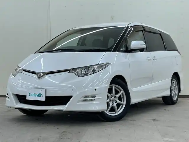 トヨタ エスティマ アエラス Gエディション NAVI 道央・札幌 2006(平18)年 16.5万km ホワイトパールクリスタルシャイン ・純正ナビ（DVD&CD&MD）/・ドアバイザー/・ウインカーミラー/・オートライト/・積込社外AW付き冬タイヤ