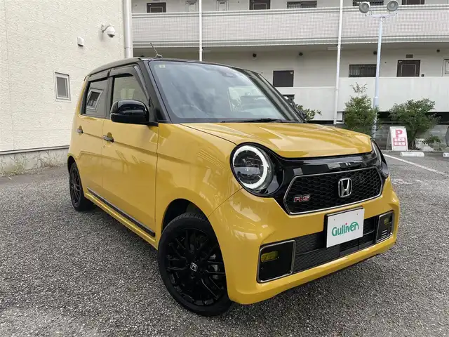ホンダ Ｎ ＯＮＥ RS 兵庫県 2023(令5)年 1万km プレミアムイエローパールⅡ ワンオーナー/純正SDナビ　CD、BT、AM、FM/純正スポーツペダル/バックカメラ/ETC/ホンダセンシング（安全運転支援システム）/・衝突軽減ブレーキ/・歩行者事故低減ステアリング/・先行車発進お知らせ機能/・標識認識機能/・路外逸脱抑制機能/・アダプティブクルーズコントロール/・車線維持支援システム/・オートハイビーム/・パーキングセンサーシステム/フルLEDヘッドランプ/電子制御パーキングブレーキ/オートブレーキホールド/前方ドライブレコーダー/シートヒーター前席/プッシュスタート/スマートキー×２/無限MUGENマフラー/純正フロアマット