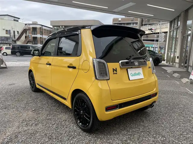 ホンダ Ｎ ＯＮＥ RS 兵庫県 2023(令5)年 1万km プレミアムイエローパールⅡ ワンオーナー/純正SDナビ　CD、BT、AM、FM/純正スポーツペダル/バックカメラ/ETC/ホンダセンシング（安全運転支援システム）/・衝突軽減ブレーキ/・歩行者事故低減ステアリング/・先行車発進お知らせ機能/・標識認識機能/・路外逸脱抑制機能/・アダプティブクルーズコントロール/・車線維持支援システム/・オートハイビーム/・パーキングセンサーシステム/フルLEDヘッドランプ/電子制御パーキングブレーキ/オートブレーキホールド/前方ドライブレコーダー/シートヒーター前席/プッシュスタート/スマートキー×２/無限MUGENマフラー/純正フロアマット