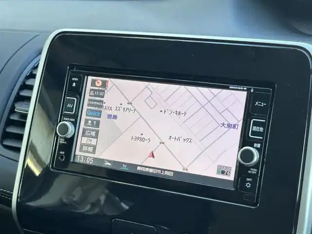 日産 セレナ ハイウェイスター 静岡県 2017(平29)年 3.9万km インペリアルアンバーP 純正7インチナビ/（FM/AM/iPod/SD/CD/DVD/Bluetooth）/ドラレコ前後/ETC/クルーズコントロール/コーナーセンサー前後/オートライト/LEDヘッドライト/純正フロアマット/両側電動スライドドア/パーキングアシスト/VDC/・VDC機能/・TCS（トラクションコントロールシステム）機能/・ブレーキLSD（リミテッドスリップデフ）機能