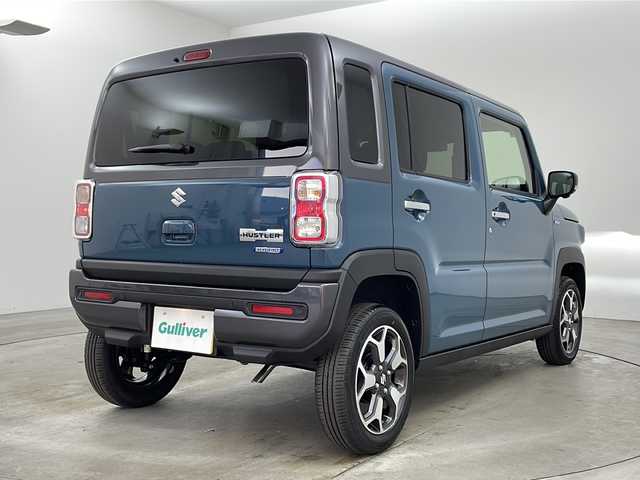 スズキ ハスラー HYBRID X 兵庫県 2025(令7)年 0.1千km デニムブルー ガンメタリック 2トーン ・登録済未使用車/・純正９インチ全方位モニター付きナビゲーション/TV/DVD/CD/スマートフォン連携/Bluetooth/・全方位モニター/・デュアルカメラブレーキサポート/・誤発進抑制機能後退時ブレーキサポート/・後方誤発進抑制機能/・リヤパーキングセンサー/・車線逸脱警報機能/・車線逸脱抑制機能/・ふらつき警報機能/・先行車発進お知らせ機能/・アダプティブクルーズコントロール/・標識認識機能/・ハイビームアシスト/・LEDヘッドライト/・オートライト/・前席シートヒーター/・純正15インチアルミホイール/・プッシュスタート/・スマートキー/・アイドリングストップ