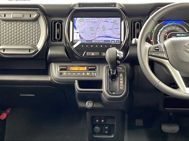 スズキ ハスラー HYBRID X 兵庫県 2025(令7)年 0.1千km デニムブルー ガンメタリック 2トーン ・登録済未使用車/・純正９インチ全方位モニター付きナビゲーション/TV/DVD/CD/スマートフォン連携/Bluetooth/・全方位モニター/・デュアルカメラブレーキサポート/・誤発進抑制機能後退時ブレーキサポート/・後方誤発進抑制機能/・リヤパーキングセンサー/・車線逸脱警報機能/・車線逸脱抑制機能/・ふらつき警報機能/・先行車発進お知らせ機能/・アダプティブクルーズコントロール/・標識認識機能/・ハイビームアシスト/・LEDヘッドライト/・オートライト/・前席シートヒーター/・純正15インチアルミホイール/・プッシュスタート/・スマートキー/・アイドリングストップ