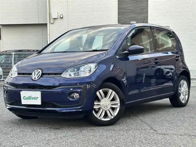 フォルクスワーゲン アップ！ ハイアップ！ 兵庫県 2019(令1)年 7.2万km 紺 ワンオーナー/Composition Phone/(AM/FM/Bluetooth)/クルーズコントロール/シティエマージェンシーブレーキ/オートライトシステム/ETC/前後ドライブレコーダー/D/Nシートヒーター/純正フロアマット/純正アルミホイール/横滑り防止/アイドリングストップ/スペアキー1本/ISOFIX/新車時保証書