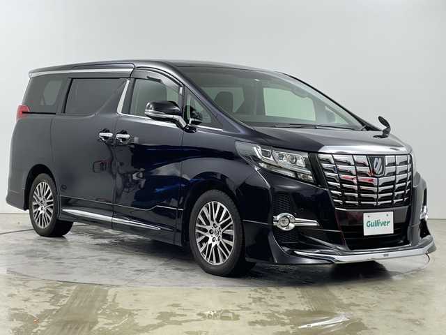 トヨタ アルファード S Cパッケージ 道央・札幌 2016(平28)年 3.9万km スパークリングブラックパールクリスタルシャイン ・4WD/モデリスタエアロ/・ALPINEナビ　/・BT/CD/DVD/SD/フルセグ/・バックカメラ/・フリップダウンモニター/・両側パワースライドドア/・レーダークルーズコントロール/・パワーバックドア/・社外前方ドライブレコーダー/・電動パーキング/・ビルトインETC/・ステアリングスイッチ/ヒーター/・LEDオートライト/フォグランプ/・ハーフレザーシート/・パワーシート/シートポジションメモリー/・MTモード付AT/・スマートキー/プッシュスタート/・電動格納ミラー/ウィンカーミラー