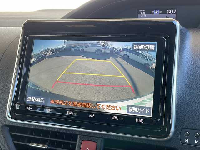 トヨタ エスクァイア Xi 長野県 2018(平30)年 5.8万km スパークリングブラックパールクリスタルシャイン ４ＷＤ/トヨタセーフティセンス/純正9型メモリナビフルセグＴＶ/バックカメラ/ETC/ドライブレコーダー/左側パワースライドドア/純正エンジンスターター/社外17インチアルミ/プッシュスタート/スマートキー/スペアキー
