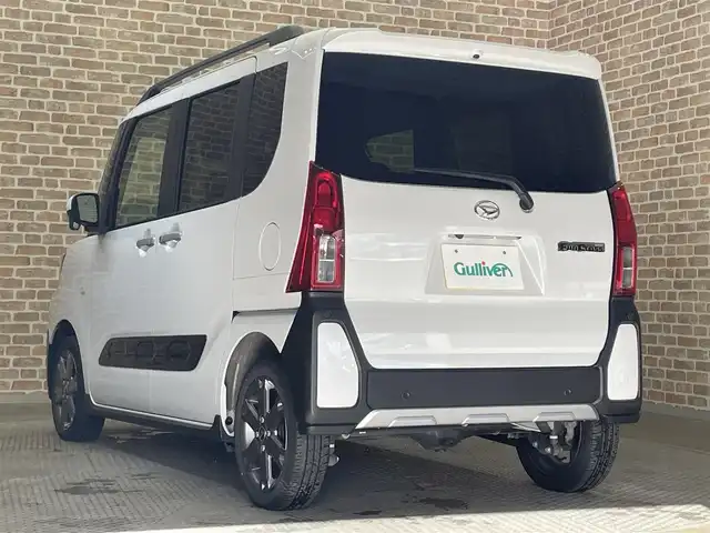 ダイハツ タント ファンクロスターボ 岩手県 2024(令6)年 1.6万km シャイニングホワイトパール ４WD/ターボ/パノラマモニター/両側パワースライドドア/ルーフレール/スマートアシスト/衝突回避支援ブレーキ/ブレーキ制御付き誤発進抑制機能/車線逸脱抑制機能/オートハイビーム/標識認識機能/先行車発進お知らせ機能/ブレーキホールド機能/横滑り防止装置/アイドリングストップ/コーナーセンサー/撥水加工生地シート/シートヒーター/防水シートバック/純正ナビ/フルセグTV/ドライブレコーダー/LEDヘッドライト/純正１５インチアルミホイール