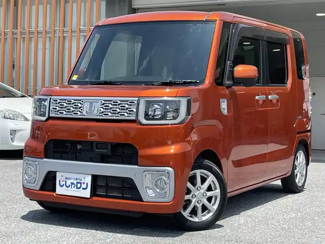 ダイハツ ウェイク X SA 沖縄県 2014(平26)年 3.6万km トニコオレンジメタリック (株)IDOMが運営する【じしゃロンコザ店】の自社ローン専用車両になりますこちらは現金またはオートローンご利用時の価格です。自社ローンご希望の方は別途その旨お申付け下さい/・社外ナビ/・バックカメラ/・TV/・片側パワースライドドア/・スマートキー/・プッシュスタート/・純正アルミホイール/・オートライト