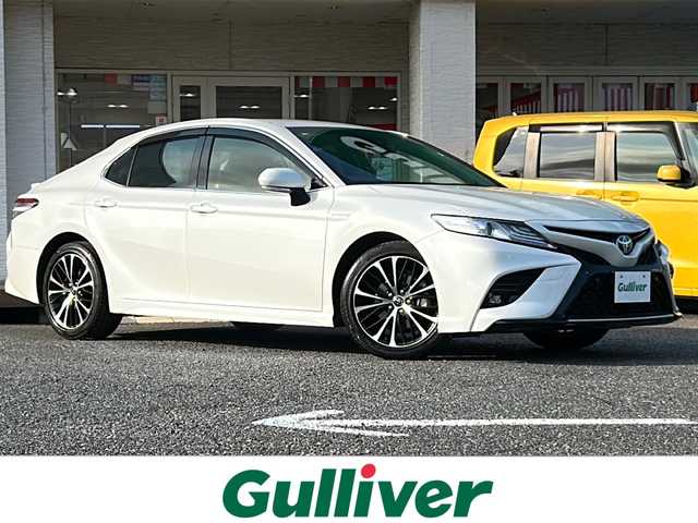 トヨタ カムリ WS 千葉県 2018(平30)年 1.6万km ホワイトパールクリスタルシャイン ナビ　バックカメラ　クルーズコントロール　ＥＴＣ２．０　ＬＥＤライト　オートライト　オートマチックハイビーム　PCS アルミホイール純正　Ｂｌｕｅｔｏｏｔｈ　ＣＤ　ドラレコ　コーナーセンサー