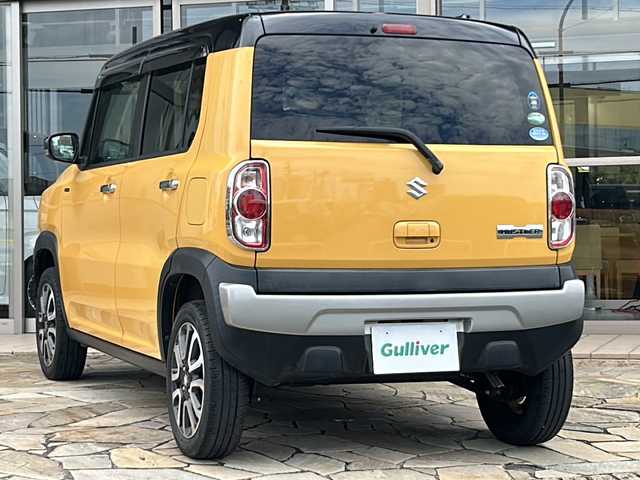 スズキ ハスラー Jスタイル Ⅱ 静岡県 2018(平30)年 4万km アクティブイエロー/ブラック2トーンルーフ 純正SDナビ/・CD/・DVD/・フルセグTV/・Bluetooth/主要装備/・衝突軽減/・レーンキープ/・バックカメラ/・ETC/・シートヒーター/・ステアリングスイッチ/・フォグランプ/・HIDヘッドライト/・ハーフレザーシート/・純正フロアマット