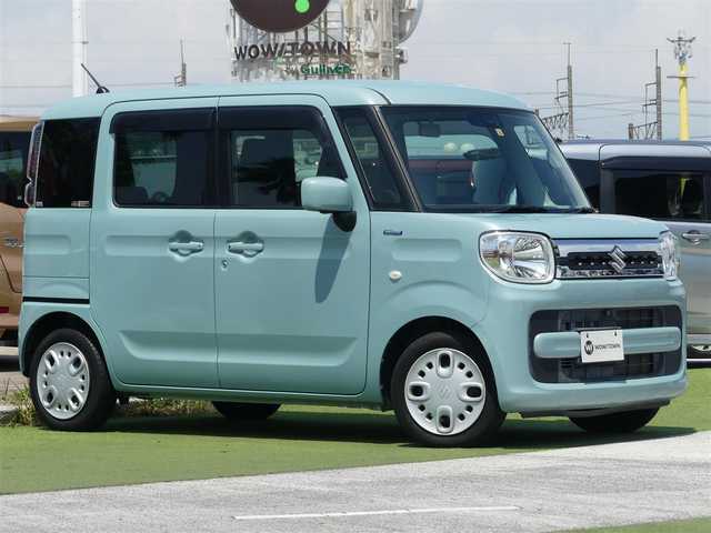 スズキ スペーシア HYBRID X 千葉県 2018(平30)年 5万km オフブルーM デュアルセンサーブレーキサポート/後退時ブレーキサポート/両側パワースライドドア/社外メモリーナビ/地デジTV/【DVD/CD再生機能　Bluetooth接続】/フロント/サイド/バックカメラ/前席シートヒーター/リアコーナーセンサー/携帯リモコン