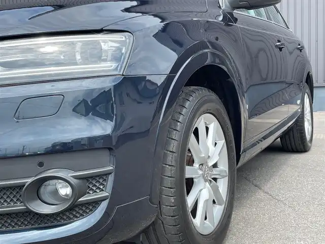 アウディ Ｑ３ 2．0 TFSI クワトロ 170PS 青森県 2014(平26)年 2.9万km 紺 /4WD/ターボ/純正HDDナビ/　(フルセグTV/DVD/Bt)/純正バックカメラ/社外前後ドラレコ/横滑り防止機能/アイドリングストップ/プッシュスタートシステム/前後バンパーソナー/前後フォグランプ/オートライトHID/シルバールーフレール/ヘットライトウオッシャー/ミラーヒーター/革巻きステア/ノブ/電格調整ミラー/ビルトインETC/W/サイドエアバッグ/ABS/スマートキー