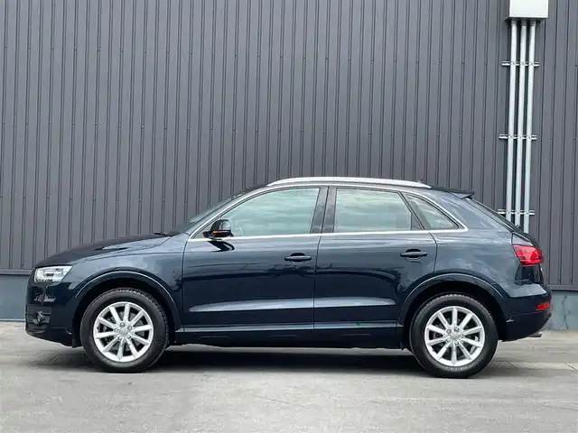アウディ Ｑ３ 2．0 TFSI クワトロ 170PS 青森県 2014(平26)年 2.9万km 紺 /4WD/ターボ/純正HDDナビ/　(フルセグTV/DVD/Bt)/純正バックカメラ/社外前後ドラレコ/横滑り防止機能/アイドリングストップ/プッシュスタートシステム/前後バンパーソナー/前後フォグランプ/オートライトHID/シルバールーフレール/ヘットライトウオッシャー/ミラーヒーター/革巻きステア/ノブ/電格調整ミラー/ビルトインETC/W/サイドエアバッグ/ABS/スマートキー