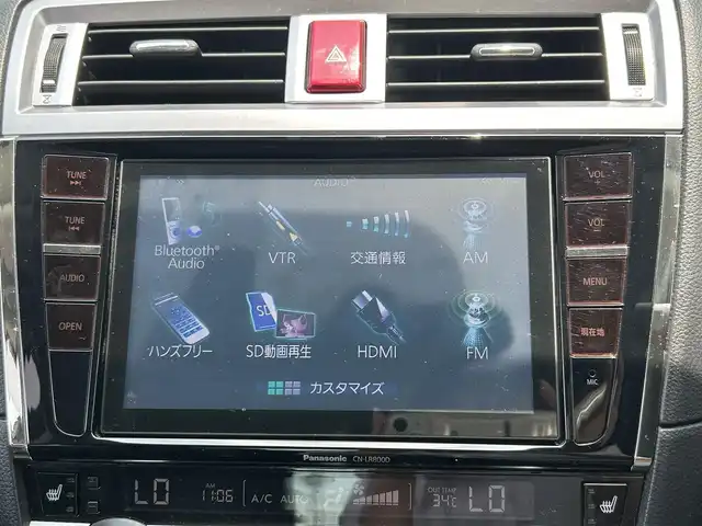 スバル レガシィ Ｂ４ リミテッド 群馬県 2015(平27)年 4.1万km クリスタルホワイトP 純正8インチナビ/　(AM/FM/BT/TV/DVD/CD/USB)/バックカメラ/アイサイト/レーンキープアシスト/レーダークルーズコントロール/ダウンヒルアシストコントロール/横滑り防止機能/アイドリングストップ/ETC/AUTOライト/全席シートヒーター/前席パワーシート/ステアリングリモコン/LEDヘッドライト/LEDフォグライト/純正フロアマット/純正ドアバイザー/保証書/スペアキー1つ