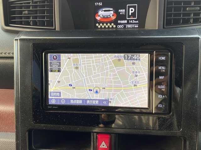トヨタ ルーミー G－T 福岡県 2019(令1)年 3万km パールホワイトⅢ ワンオーナー/純正ナビ/（AM/FM/CD/DVD/Bluetooth/フルセグTV）/クルーズコントロール/プリクラッシュセーフティ/横滑り防止/アイドリングストップ/ヒートシーター（運転席/助手席）/パーキングアシスト/パワースライドドア（両側）/オートライト/オートマチックハイビーム/電格ミラー/純正フロアマット/スペアキー×１/保証書/取扱説明書