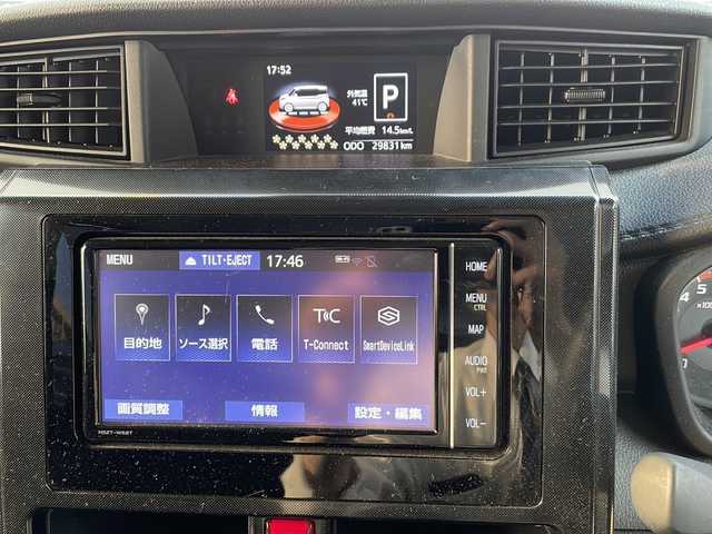 トヨタ ルーミー G－T 福岡県 2019(令1)年 3万km パールホワイトⅢ ワンオーナー/純正ナビ/（AM/FM/CD/DVD/Bluetooth/フルセグTV）/クルーズコントロール/プリクラッシュセーフティ/横滑り防止/アイドリングストップ/ヒートシーター（運転席/助手席）/パーキングアシスト/パワースライドドア（両側）/オートライト/オートマチックハイビーム/電格ミラー/純正フロアマット/スペアキー×１/保証書/取扱説明書