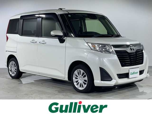 トヨタ ルーミー G－T 福岡県 2019(令1)年 3万km パールホワイトⅢ ワンオーナー/純正ナビ/（AM/FM/CD/DVD/Bluetooth/フルセグTV）/クルーズコントロール/プリクラッシュセーフティ/横滑り防止/アイドリングストップ/ヒートシーター（運転席/助手席）/パーキングアシスト/パワースライドドア（両側）/オートライト/オートマチックハイビーム/電格ミラー/純正フロアマット/スペアキー×１/保証書/取扱説明書