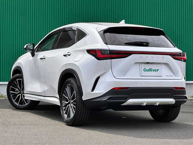 レクサス ＮＸ 250 バージョンL 神奈川県 2023(令5)年 1.1万km ソニッククォーツ 14インチディスプレイオーディオプラス/　・全方位カメラ/　・フルセグTV/BT/AppleCarPlay/AndroidAuto/OP/　・純正エアロ/　・ムーンルーフ/Lexus Safety System ＋/　・レーンディパーチャーアラート/　・レーントレーシングアシスト/　・レーダークルーズコントロール/　・ロードサインアシスト/　・発進遅れ告知機能/　・ドライバー異常時対応システム/　・プロアクティブドライビングアシスト/本革シート/　・前席シートベンチレーション＋シートヒーター/　・後席シートヒーター/ビルトインETC2.0/前後ドライブレコーダー/AC100V/100W/ハンズフリーパワーバックドア/スマートキー×3