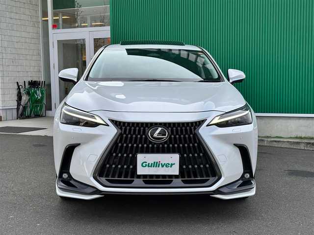 レクサス ＮＸ 250 バージョンL 神奈川県 2023(令5)年 1.1万km ソニッククォーツ 14インチディスプレイオーディオプラス/　・全方位カメラ/　・フルセグTV/BT/AppleCarPlay/AndroidAuto/OP/　・純正エアロ/　・ムーンルーフ/Lexus Safety System ＋/　・レーンディパーチャーアラート/　・レーントレーシングアシスト/　・レーダークルーズコントロール/　・ロードサインアシスト/　・発進遅れ告知機能/　・ドライバー異常時対応システム/　・プロアクティブドライビングアシスト/本革シート/　・前席シートベンチレーション＋シートヒーター/　・後席シートヒーター/ビルトインETC2.0/前後ドライブレコーダー/AC100V/100W/ハンズフリーパワーバックドア/スマートキー×3