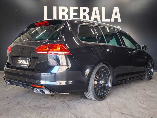 フォルクスワーゲン ゴルフ Ｒ 群馬県 2016(平28)年 6.3万km ディープブラックパールエフェクト 黒革シート/バックカメラ/TSW19インチAW/ACC/ブラインドスポットアシスト/レーンキープアシスト/純正ナビ/運転席パワーシート/前席シートヒーター/パークアシスト/ETC2.0/スマートキー