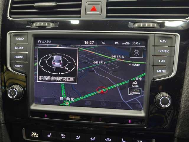 フォルクスワーゲン ゴルフ Ｒ 群馬県 2016(平28)年 6.3万km ディープブラックパールエフェクト 黒革シート/バックカメラ/TSW19インチAW/ACC/ブラインドスポットアシスト/レーンキープアシスト/純正ナビ/運転席パワーシート/前席シートヒーター/パークアシスト/ETC2.0/スマートキー