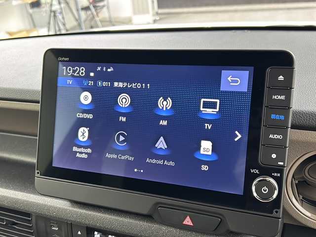 ホンダ Ｎ ＢＯＸ JOY ターボ 岐阜県 2025(令7)年 0.1千km プラチナホワイトパール 登録済未使用車/純正9インチナビ【LXU-242NBi】/CD　DVD/Bluetooth/SD/USB/AppleCarplay/AndoroidAuto/フルセグテレビ/バックカメラ/両側パワースライドドア/ステアリングリモコン/パドルシフト/オートライト/LEDヘッドライト/ヘッドライトレベライザー/クルーズコントロール/レーンキープアシスト/衝突軽減機能