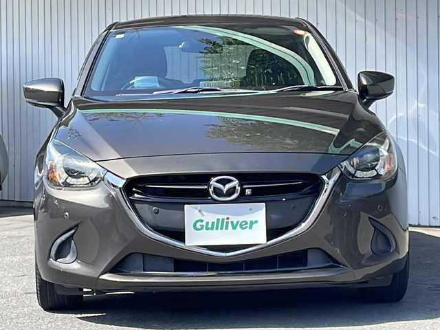 マツダ デミオ 15Sツーリング 長野県 2019(平31)年 2.2万km チタニウムフラッシュマイカ 純正メーカーナビフルセグTV/CD/DVD//３６０度カメラ/シートヒーター /スマートキー/純正15インチアルミ/レーンキープアシスト/プッシュスタートエンジン