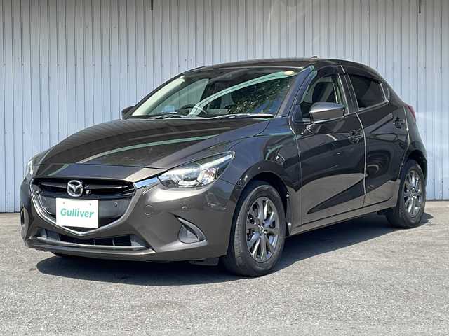 マツダ デミオ 15Sツーリング 長野県 2019(平31)年 2.2万km チタニウムフラッシュマイカ 純正メーカーナビフルセグTV/CD/DVD//３６０度カメラ/シートヒーター /スマートキー/純正15インチアルミ/レーンキープアシスト/プッシュスタートエンジン