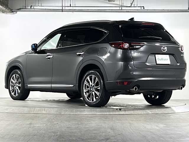 マツダ ＣＸ－８ XD Lパッケージ 広島県 2018(平30)年 3.1万km マシーングレープレミアムM ワンオーナー/360°カメラ/衝突軽減ブレーキ/レーンキープアシスト/レーダークルーズコントロール/HUD/BSM/マツダコネクトナビ/・CD/DVD/BT/Apple CarPlay/フルセグ/BOSEサウンド/茶レザーシート/全席シートヒーター/前席パワーシート/エアシート/ハンドルヒーター/パワーバックドア/社外グリル/電動パーキングブレーキ/コーナーセンサー（前後）/ETC/純正ドライブレコーダー（前）/オートライト/LEDヘッドライト/スマートキー/プッシュスタート