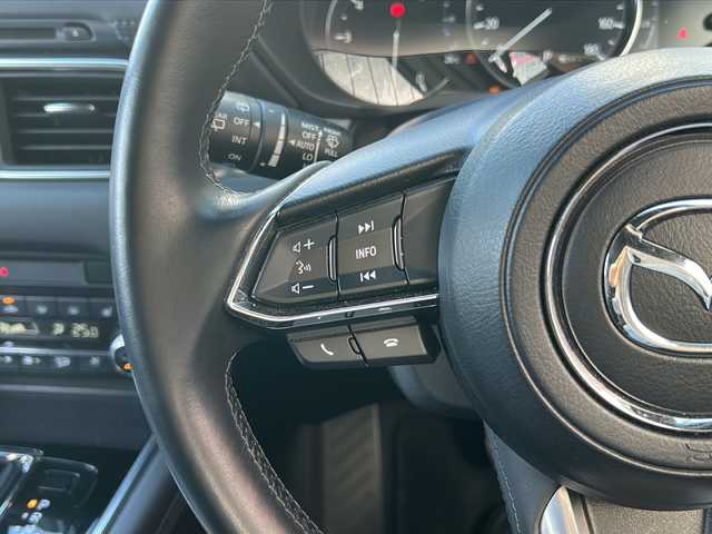 マツダ ＣＸ－８ XD Lパッケージ 広島県 2018(平30)年 3.1万km マシーングレープレミアムM ワンオーナー/360°カメラ/衝突軽減ブレーキ/レーンキープアシスト/レーダークルーズコントロール/HUD/BSM/マツダコネクトナビ/・CD/DVD/BT/Apple CarPlay/フルセグ/BOSEサウンド/茶レザーシート/全席シートヒーター/前席パワーシート/エアシート/ハンドルヒーター/パワーバックドア/社外グリル/電動パーキングブレーキ/コーナーセンサー（前後）/ETC/純正ドライブレコーダー（前）/オートライト/LEDヘッドライト/スマートキー/プッシュスタート