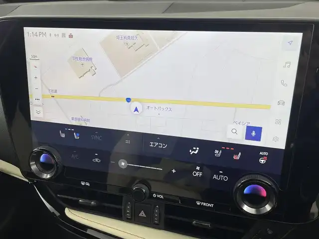 レクサス ＮＸ 350h バージョンL 埼玉県 2023(令5)年 1.5万km ソニッククォーツ サンルーフ　マークレビンソン　アラウンドビューモニター　ＢＳＭ　ヘッドアップディスプレイ　デジタルインナーミラー　純正ナビ　電動リアゲート　温シート　冷シート　１００Ｖ電源 電動格納シート ETC