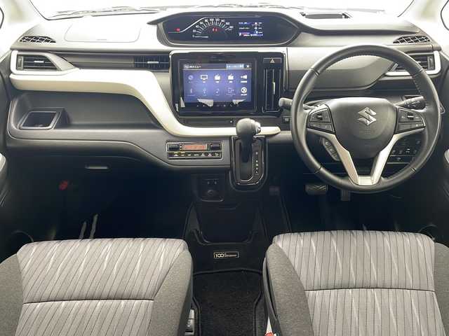 スズキ ソリオ HV MZ 沖縄県 2021(令3)年 1.7万km ピュアホワイトP 純正9インチナビ　/フルセグＴＶ　/DVD/Ｂｌｕｅｔｏｏｔｈ　/ＵＳＢ入力端子　/ＥＴＣ　/全方位モニター　/両側パワースライドドア　/クルーズコントロール　/シートヒーター　/オートライト　/ＬＥＤヘッドライト/電格ミラー　/コーナーセンサー　/スマートキー/プッシュスタート/純正フロアマット/純正15インチアルミホイール