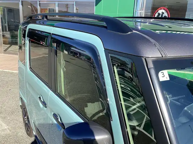 スズキ スペーシア ギア HYBRID XZ 奈良県 2022(令4)年 4.5万km オフブルーメタリック/ガンメタリック2トーンルーフ 純正８インチメモリーナビ(フルセグ・DVD・BT)/クルーズコントロール/プッシュスタート/ビルトインETC/スマートキー２個/シートヒーター/両側パワースライドドア/純正１４インチアルミ