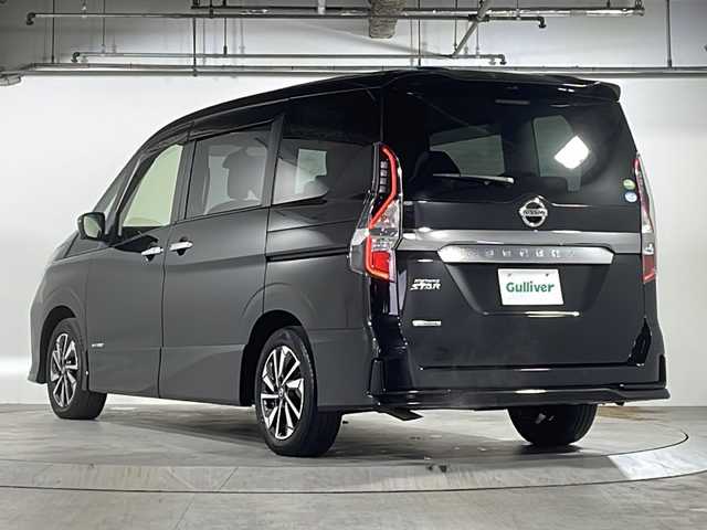 日産 セレナ ハイウェイスター V 広島県 2021(令3)年 2.1万km ダイヤモンドブラック 禁煙/セーフティパックA/エマージェンシーブレーキ/車線逸脱警報/ハイビームアシスト/道路標識認識/BSW/プロパイロット/両側パワースライドドア/純正ナビ【MJ320D-W】/・フルセグ/CD/DVD/SD/Bluetooth/アラウンドビューモニター/インテリジェントルームミラー/革巻きステアリング/ステアリングスイッチ/オートライト/スマートキー/プッシュスタート/電動パーキングブレーキ/オートホールド/LEDヘッドライト/フォグランプ/ETC/純正フロアマット/純正ドアバイザー/アイドリングストップ/オートデュアルエアコン、リヤヒーターダクト/純正１６インチアルミホイール/取説/保証書