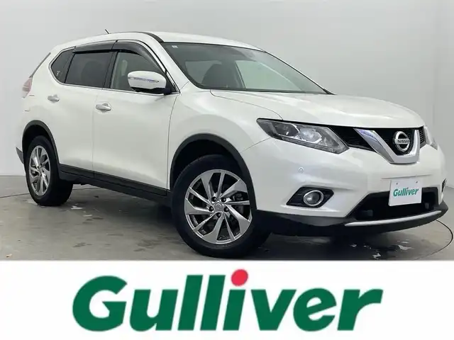 日産 エクストレイル 20Xtt エマージェンシーブレーキ 富山県 2017(平29)年 4.4万km ブリリアントホワイトパール ４WD/純正ナビ（CD　DVD　bluetooth）/フルセグTV/全周囲カメラ/前後コーナーセンサー/ビルトインETC/合皮革シート/前席シートヒーター/パワーバックドア（スマート）/エマージェンシーブレーキ/車線逸脱警報/後側方車両検知警報/クルーズコントロール/オートライト/LEDヘッドライト/フォグ/スマートキー/プッシュスタート/横滑防止装置/純正マット・バイザー