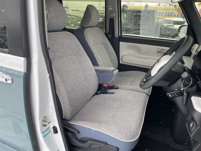 ダイハツ ムーヴ キャンバス ストライプス G 道北・旭川 2023(令5)年 1.9万km シャイニングホワイトパール/レイクブルーメタリック /４WD//禁煙車//社外ナビ/CD/DVD/SD/BT/USB/TV//バックカメラ//両側パワースライドドア//前席シートヒーター//前方ドライブレコーダー//ETC//アイドリングストップ//ホっとカップホルダー//オートエアコン//スマートアシスト/衝突回避支援/誤発進抑制機能/車線逸脱警報機能/ふらつき警報機能/先行車発進お知らせ機能/標識認識機能/アダプティブクルーズコントロール//ステアリングスイッチ//オートライト//LEDヘッドライト//LEDフォグランプ//電動格納ミラー//スマートキー//スペアキー//プッシュスタート