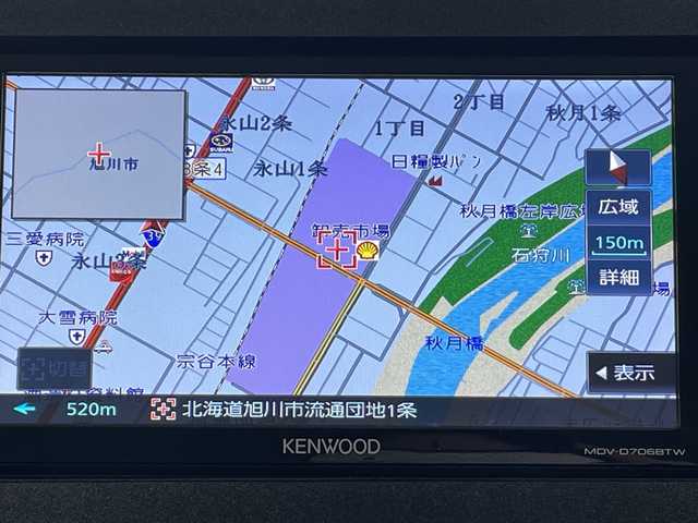 ダイハツ ムーヴ キャンバス ストライプス G 道北・旭川 2023(令5)年 1.9万km シャイニングホワイトパール/レイクブルーメタリック /４WD//禁煙車//社外ナビ/CD/DVD/SD/BT/USB/TV//バックカメラ//両側パワースライドドア//前席シートヒーター//前方ドライブレコーダー//ETC//アイドリングストップ//ホっとカップホルダー//オートエアコン//スマートアシスト/衝突回避支援/誤発進抑制機能/車線逸脱警報機能/ふらつき警報機能/先行車発進お知らせ機能/標識認識機能/アダプティブクルーズコントロール//ステアリングスイッチ//オートライト//LEDヘッドライト//LEDフォグランプ//電動格納ミラー//スマートキー//スペアキー//プッシュスタート