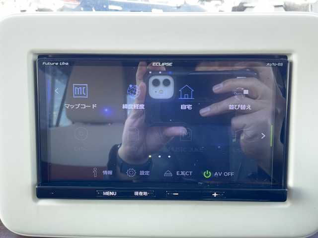 スズキ ラパン S セレクション 山口県 2018(平30)年 6.9万km サニーイエローM 社外ナビ【AVN-R8】/フルセグテレビ/Bluetooth/バックカメラ/シートヒーター【運転席・助手席】/ETC/純正フロアマット/純正LEDヘッドライト/ベンチシート/スマートキー/プッシュスタート/エアバッグ（運転席・助手席）/衝突被害軽減システム