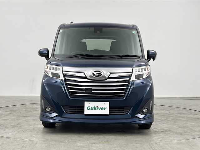ダイハツ トール カスタムG ターボ SAⅡ 三重県 2017(平29)年 6.7万km レーザーブルークリスタルシャイン 禁煙車　/純正ナビ　/CD/DVD/BT/フルセグＴＶ　/両側パワースライドドア　/バックカメラ　/ＥＴＣ　/ステアリングリモコン　/クルーズコントロール　/アイドリングストップ　/プッシュスタート　/フォグライト　/ＬＥＤライト/スマートキー/スペアキー有り